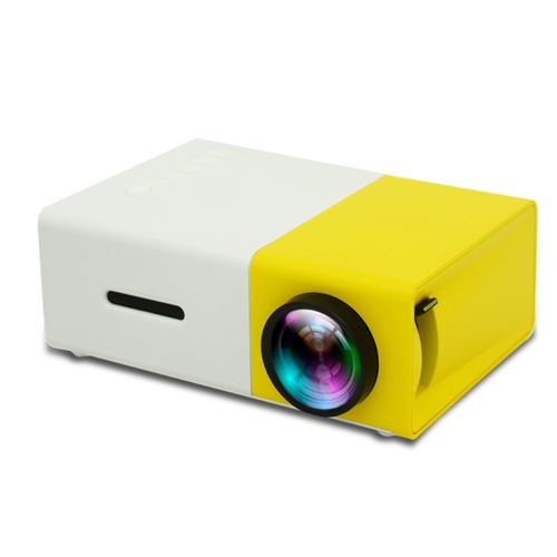 Projecteur LEJIADA YG300 - LED 1080p 600 lumens Avec port USB HDMI AV SD - jaune