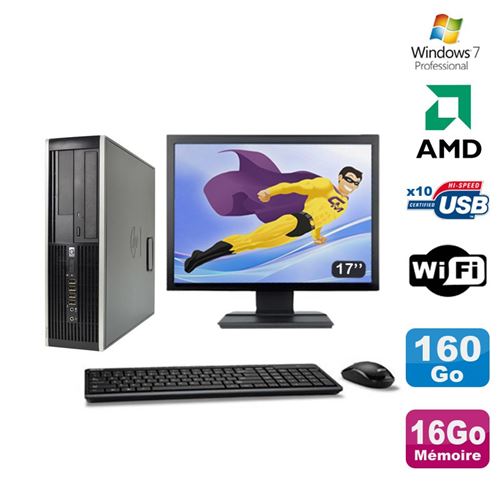 Acheter Pc hp compaq 6005 pro sff amd 3ghz 16go 160go graveur wifi win 7 pro 17' État correct - 239,00 € Pc hp compaq 6005 pro sff amd 3ghz 16go 160go graveur wifi win 7 pro 17' État correct - Hewlett-Packard reconditionné disponible sur Fnac