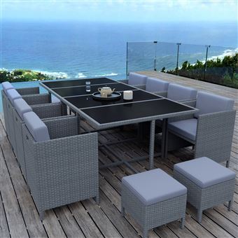 MUNGA 12 Places - Ensemble encastrable salon / table de jardin ... MUNGA 12 Places - Ensemble encastrable salon / table de jardin ...
