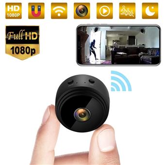 Camera Espion 1080P Mini Camera Espion Sans Fil A Distance Discrete Camera  Surveillance Wifi Micro Discrete Detecteur Mouvement
