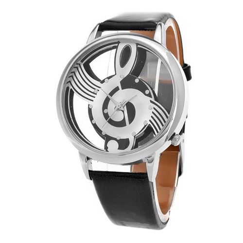 Montre Femme Homme Remarque analogique Musique Notation Quartz