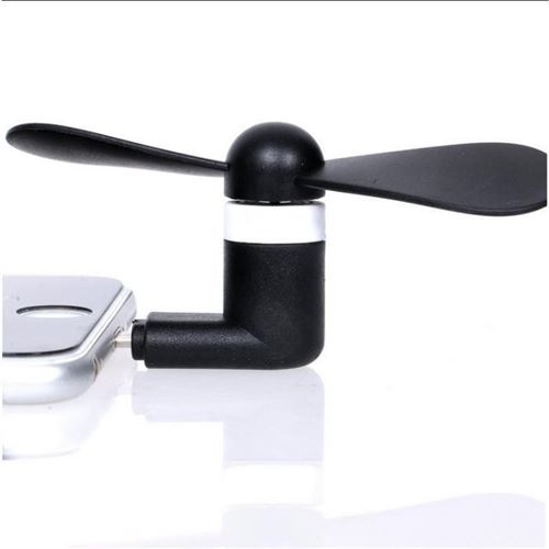 Mini Ventilateur pour IPHONE 7 Plus Lightning Silencieux APPLE Rafraichie (NOIR) Mini Ventilateur pour IPHONE 7 Plus Lightning Silencieux APPLE Rafraichie (NOIR)