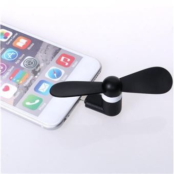 Mini Ventilateur pour IPHONE 7 Plus Lightning Silencieux APPLE Rafraichie (NOIR) Mini Ventilateur pour IPHONE 7 Plus Lightning Silencieux APPLE Rafraichie (NOIR)