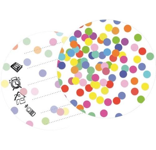 Haza Original invitations confettis 6 pièces