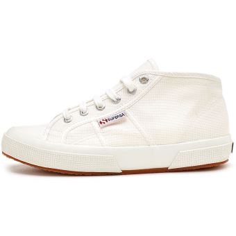 Superga 2754 Cotu Mid Tops Canvas Bottes en Blanc 901 . Bottes