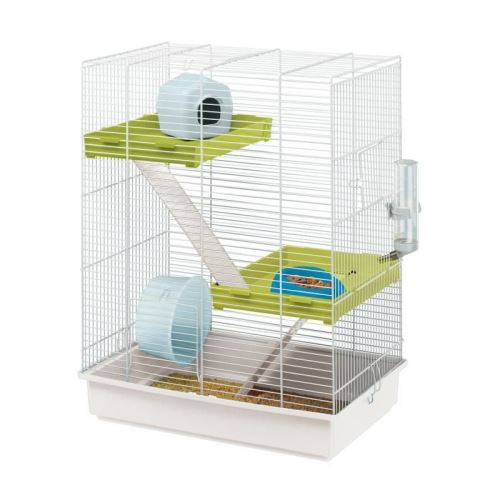 Comparer les prix de ferplast cage hamster tris - 46x29x58 cm - blanc - pour hamster