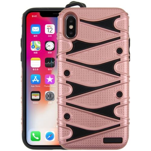 Iphone X / Xs Coque Protection Plastique Detachable Doré Als81192