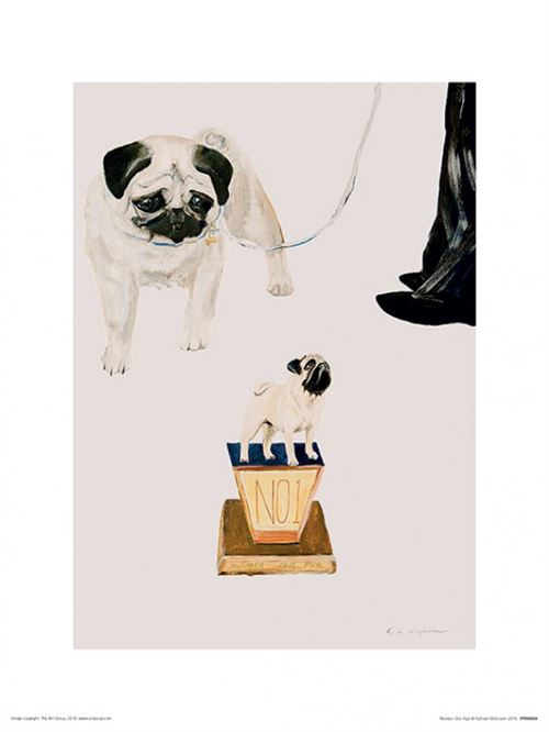Chiens Poster Reproduction - Kathryn Mcgovern Number One Pug, Kathryn Mcgovern (40x30 cm)
