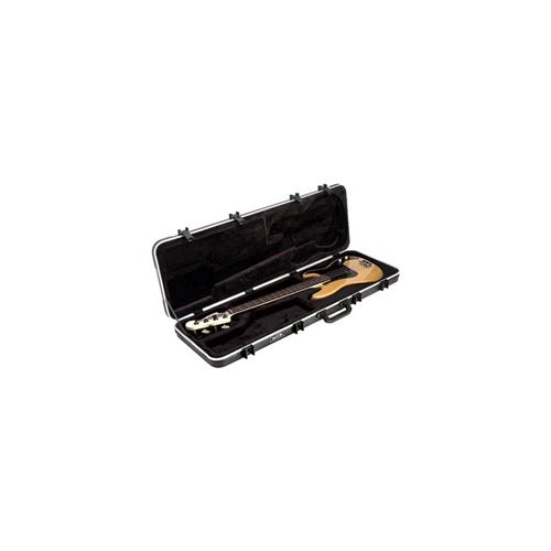 SKB 1SKB-44 Coque rigide avec Loquet TSA/Poignée surmoulée pour Guitare basse électrique Noir