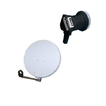 LNB Single Best Germany - Tête Universelle Satellite Haut Gain 70 DB - Faible Bruit 0.1 DB - Pour Récepteur Numérique