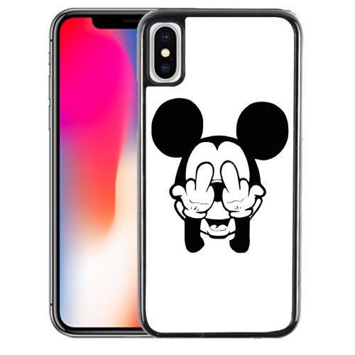 Coque pour iPhone XS mickey fuck