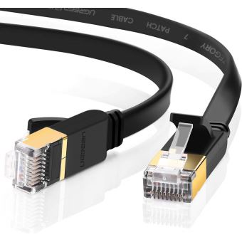 Cable réseau S-FTP Prise RJ45 pour PC Cat 7 Cable Patch LAN Plat TV PS4 Consoles de Jeu SEBSON Câble Ethernet 5m Haut Debit 10Gbit/s 