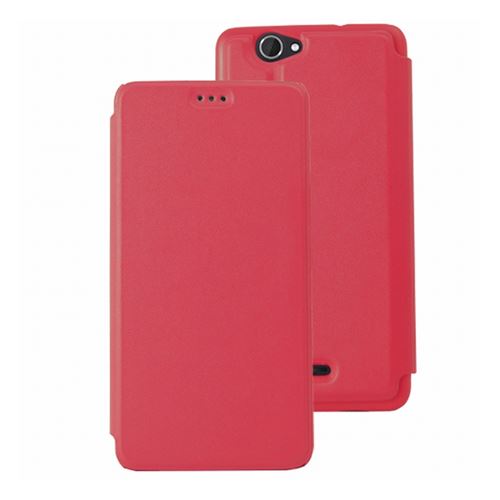 Etui flip case rose compatible wiko getaway