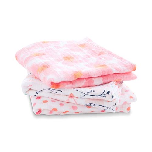 Lot de 3 Langes Musy Petal Blooms Aden et Anaïs