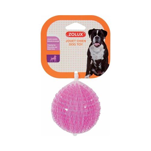 Zolux - Jouet pour chien balle avec picots Pop 8 cm
