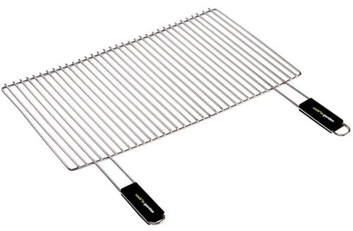 Cook'in Garden Noir Grille De Barbecue Chromé 60 X 40 Cm