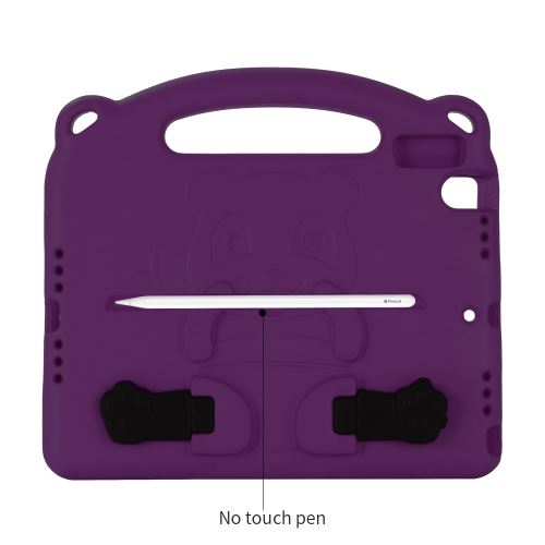 Coque en TPU motif panda EVA antichoc avec béquille violet pour votre Apple iPad 10.2 (2019)