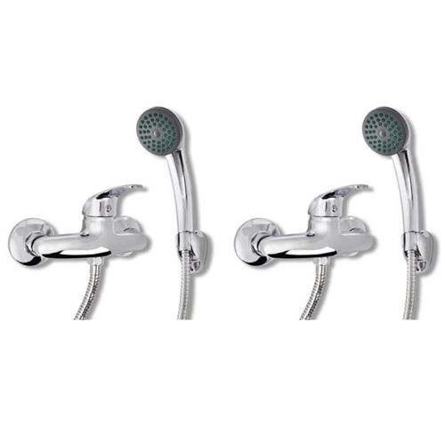 Vidaxl Gris Kit De Douche 2 Pcs - Image 1