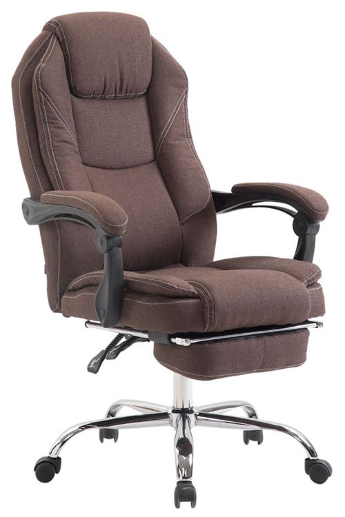 Fauteuil de bureau Castle en tissu , Marron