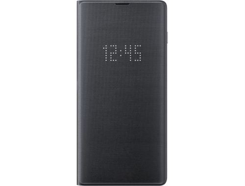 Housse Galaxy S10 Plus LED View Cover Original Samsung + porte-carte - Noir