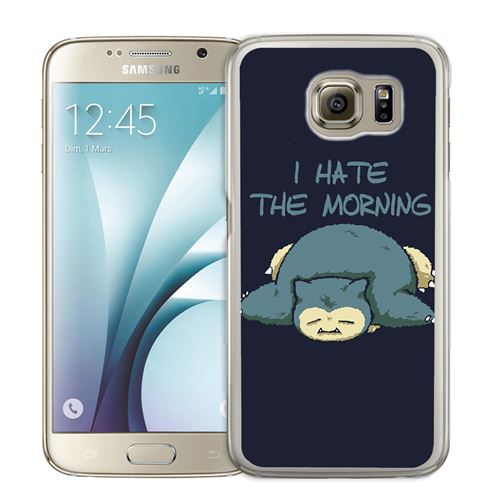 Coque pour Samsung Galaxy S7 pokémon ronflex hate morning