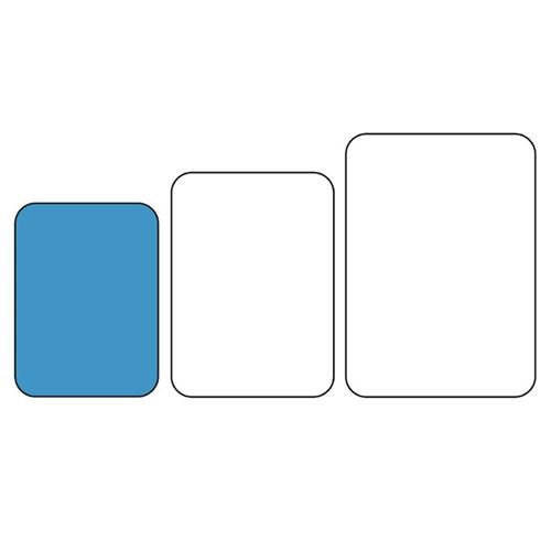Plateau Fast Food 450 x 350 mm - 7 Couleurs - Kristallon - Blanc - Polypropylène 450x350xmm