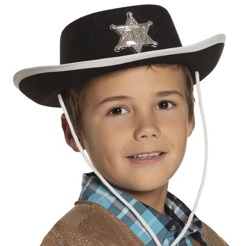 Chapeau de cow boy sheriff enfant t.55 a 57cm