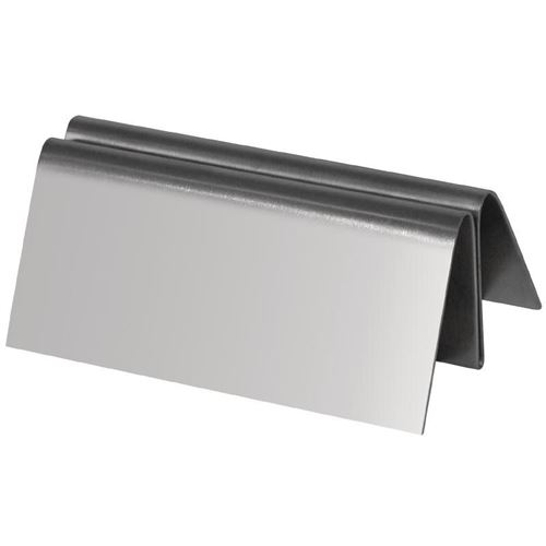 Porte-menu triangulaire en acier inoxydable Olympia