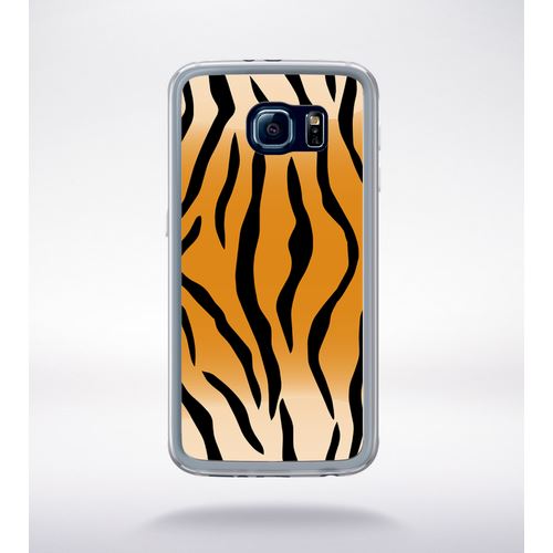 Coque Motif Tigre Compatible Samsung Galaxy S6 Transparent
