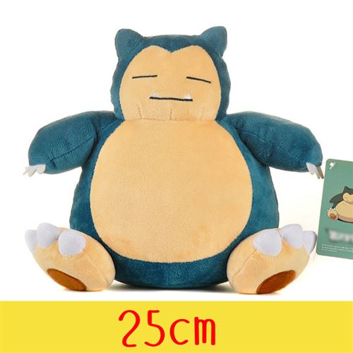 Peluche Pokémon Snorlax Tomy 25 cm - Jaune / Bleu