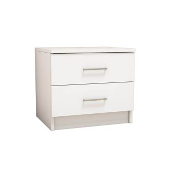 Table De Chevet Moderne Kale L 50 X H 45 Cm Blanc Achat