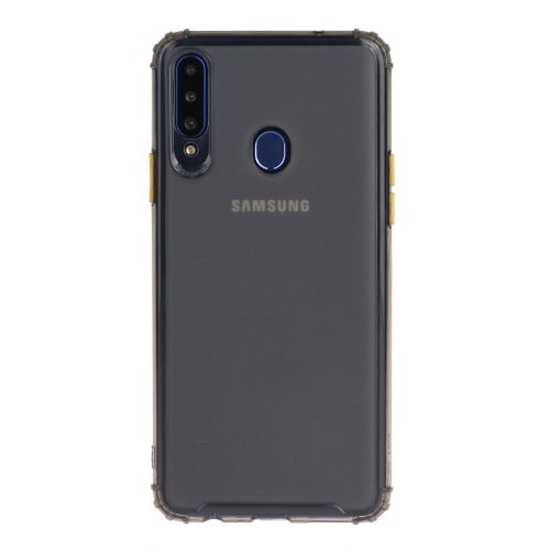Coque en TPU mat résistant aux chocs noir pour votre Samsung Galaxy A20s