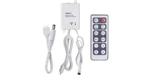 Paulmann Dekobeleuchtung Contrôleur variateur/commutateur Function YourLED 12V DC avec télécommande infrarouge en plastique 70461 blanc