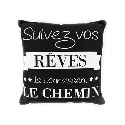 Coussin Citations - 40 x 40 cm - Rêves