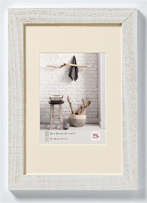 Walther Design HO130V Home, cadre en bois, blanc polaire, 21 x 29,7 cm