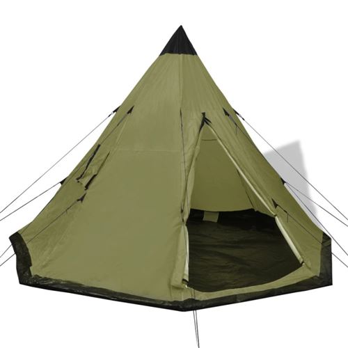 vidaXL Tent 4 personen groen