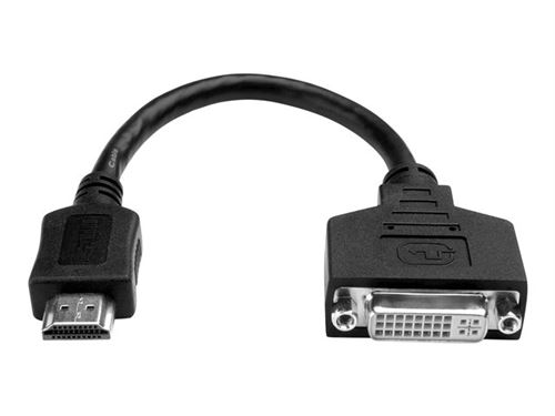 Tripp Lite 8in HDMI to DVI Cable Adapter Converter HDMI Male to DVI-D Female 8 - adaptateur vidéo - 20.3 cm