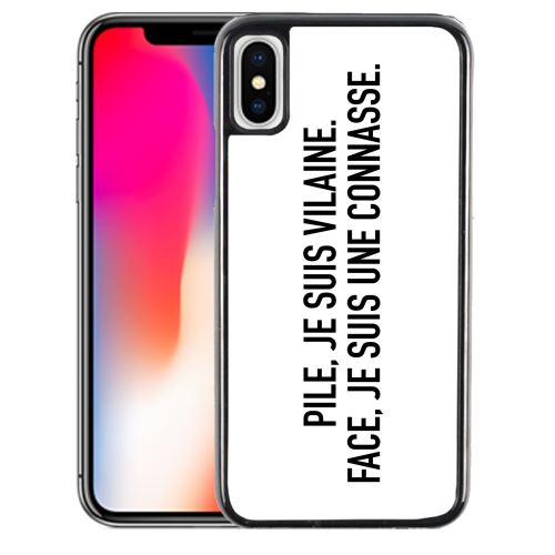 Coque pour iPhone XR pile vilaine face connasse