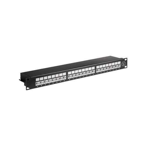 Panneau de brassage 24 ports catégorie 6a STP pour coffret / armoire / baie 19''