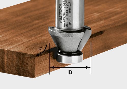 Fraise à Chanfreiner Hw Festool Hw 45°-Ofk 500 - 490090