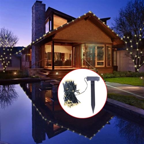 Guirlande lumineuse solaire &agrave; LED de No&euml;l