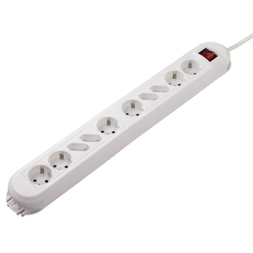 Bloc multiprises Colour, 10 prises, 1,5m, Blanc