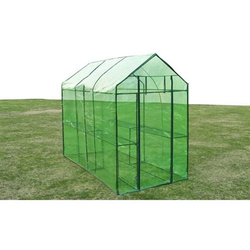 Vidaxl Vert Serre À Recouvrement Transparent - Image 2