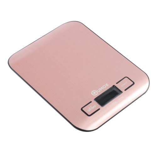 Qumox Balance de Cuisine 5kg/11lb / Balance Numérique Balance de Précision LCD 1g-5000g rouge