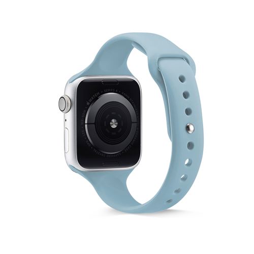 Bracelet sport en silicone pour Apple Watch Series 6/ SE/ 5/ 4 44mm - Vert clair