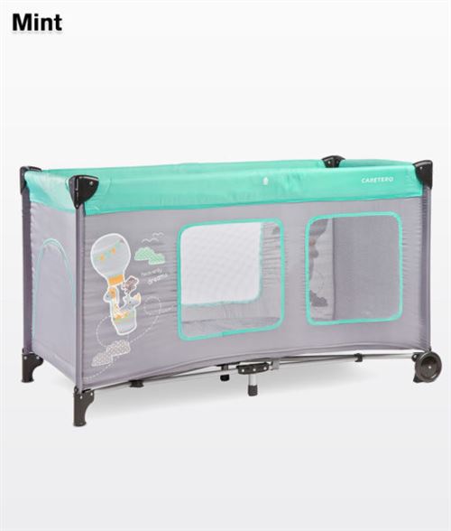 Lit parapluie léger et compact HIMPLO PLUS dès la naissance | menthe