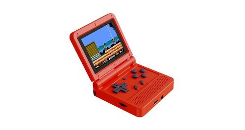 Console de jeu portable rétro avec écran lcd hd 3,0 pouces pour cadeau enfants - rouge