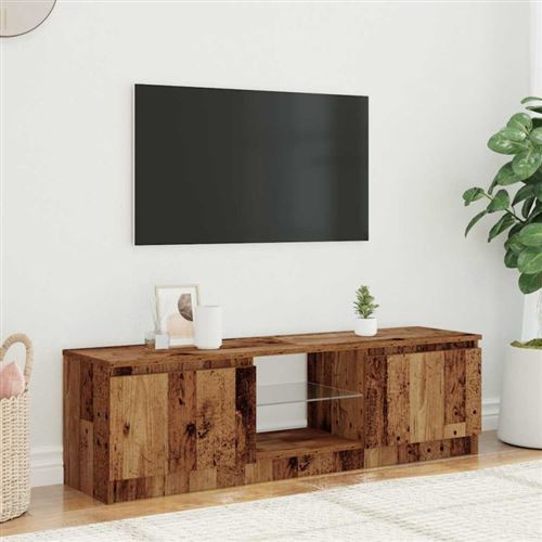 Meuble TV En Bois D'ingénierie Noir - 150x30x44,5 Cm - 6 Compartiments De Rangement - Style Moderne - 4