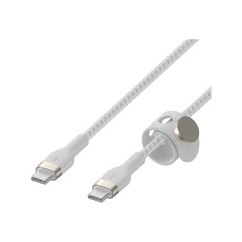 Câble USB-C vers USB-C Belkin Boost Charge Pro Flex 2 m Blanc