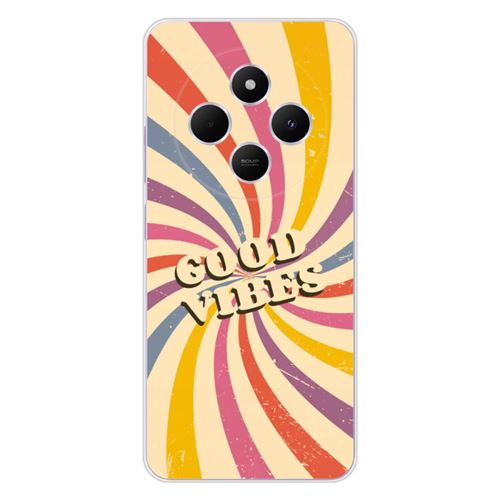 Coque en silicone imprimée compatible Xiaomi Redmi 14C 4G Good vibes